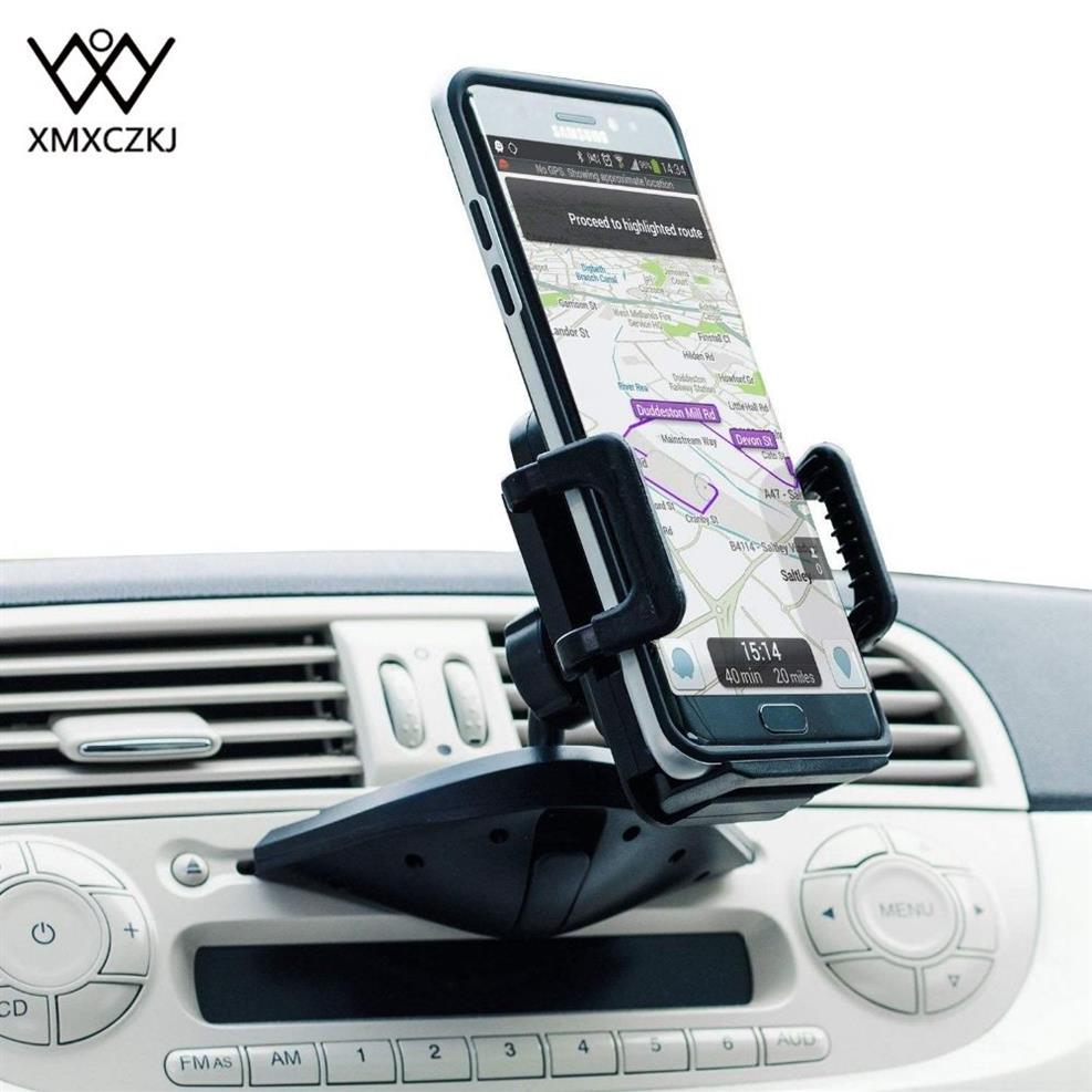 Xmxczkj suporte universal de telefone para carro, slot dd, suporte para celular, smartphone, no carro, para iphone x 8 7s c1282m