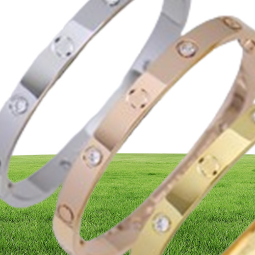 Bracciale da donna in oro con diamanti Bracciale personalizzato da uomo firmato gioielli in lega di titanio Materiale resistente al sudore sbiadisce resi9420430