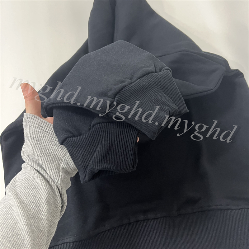 نساء الرجال من النوع الثقيل حجم M-5XL زوجين Pullover Black White 2 ألوان مع حقيبة الغبار 25599