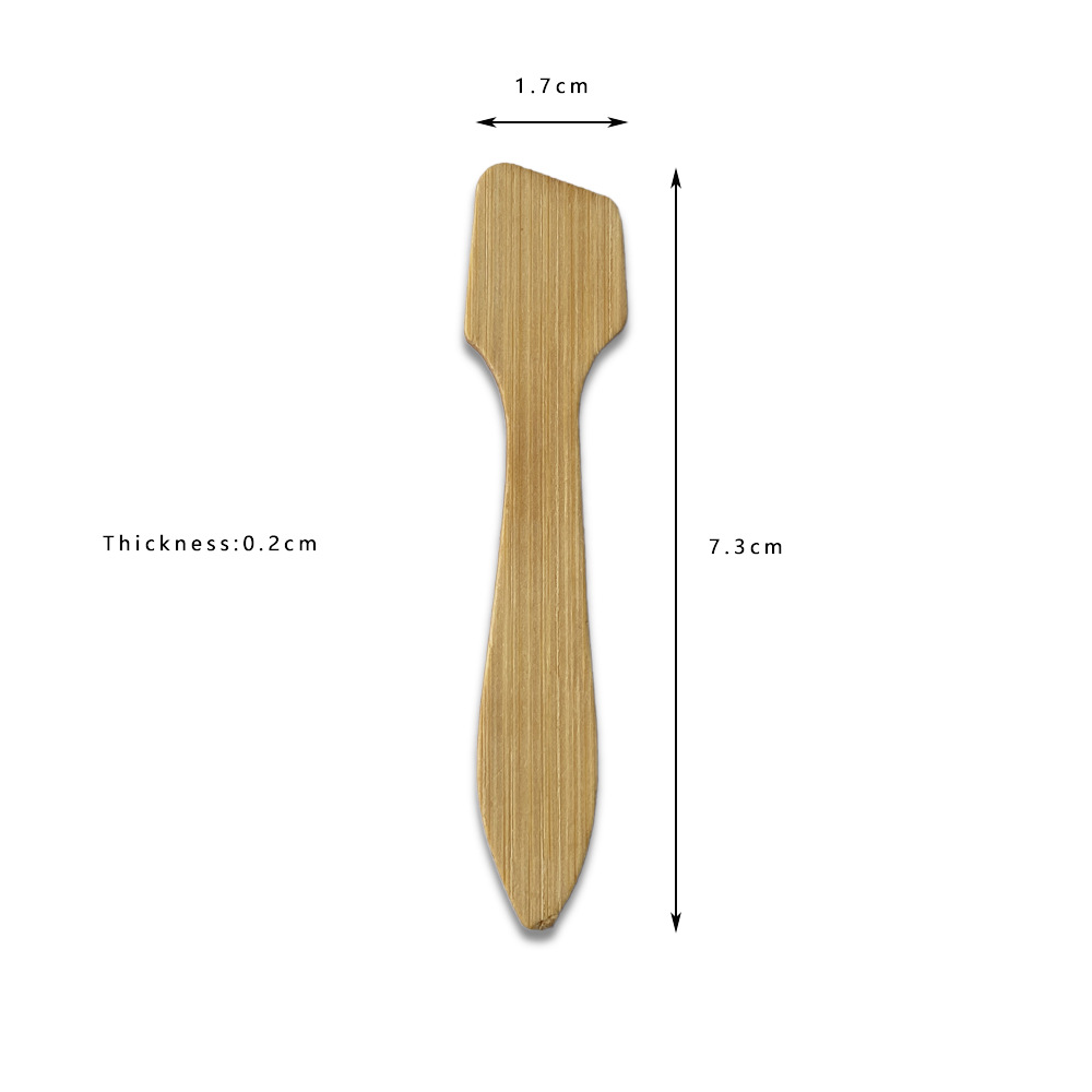 Partihandel bambu spatula skedar möter grädde sked hudvård skönhet kosmetiska ögon krämer stick kosmetiskt verktyg