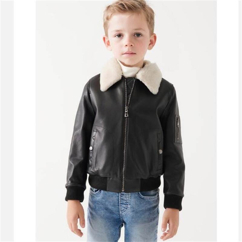 2024 neue Mode Überlegene Weiche Pu Leder Mantel Revers Kragen Winter Jacken Temperament Trend Mantel Kinder Kleidung Jungen und Mädchen jacke