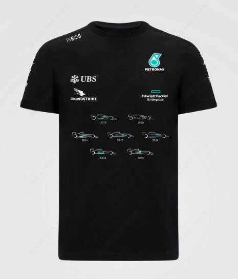 T-shirts pour hommes 2023/2024 nouvelle équipe de course de formule 1 F1 Petronas Motorsport Fans de voiture été séchage rapide maillots respirants Enex