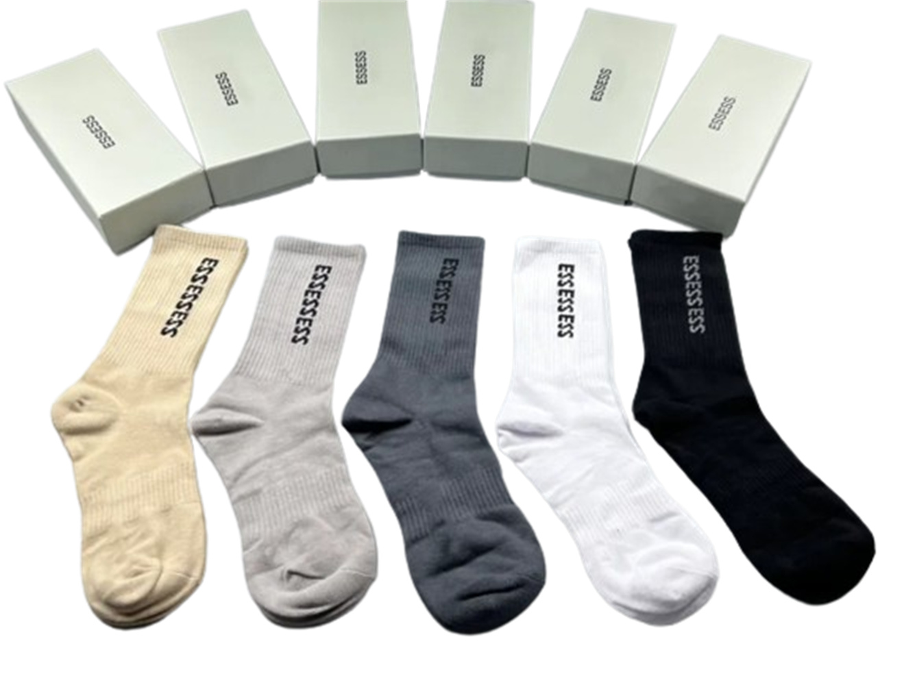 2023 Designer-Herren- und Damensocken, fünf Paar Luxus-Sportsocken, Winter-Mesh-Buchstabendrucksocken, bestickte Baumwolle d1