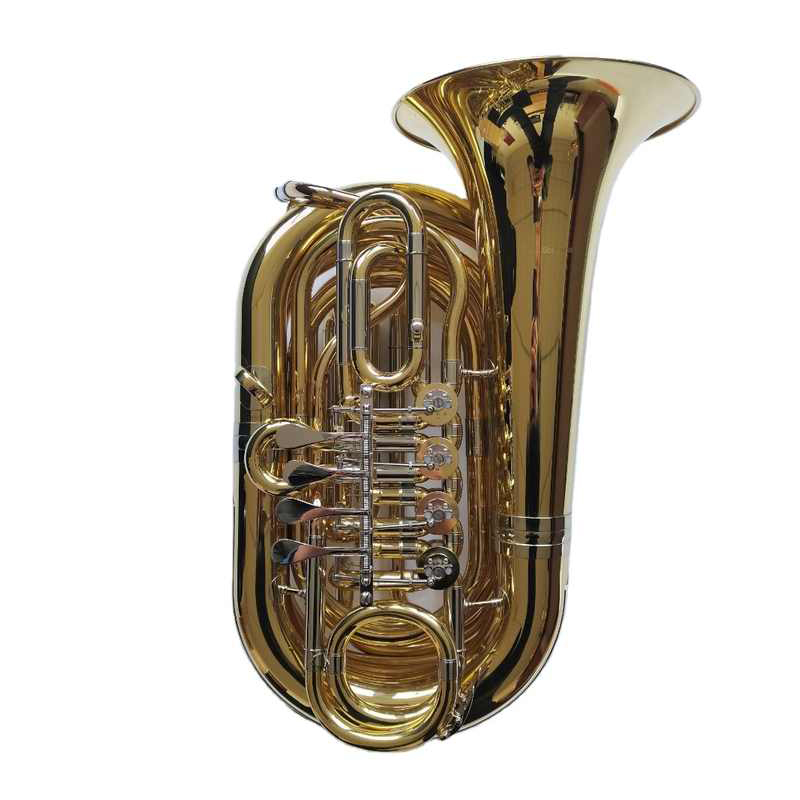 Strumenti musicali in ottone con tuba da viaggio con chiave in Sib