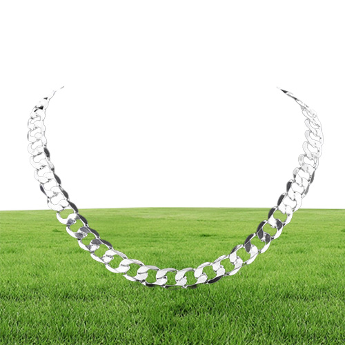 Chains Offre spéciale 925 Collier en argent sterling pour hommes classiques chaîne 12 mm 1830 pouces fines marques bijoux de bijoux de bijoux mariage9107531