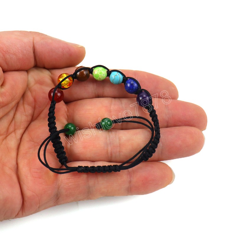 Pulseira colorida criativa feita à mão ajustável, para mulheres e homens, nova moda simples, contas redondas, pulseira geométrica, presentes