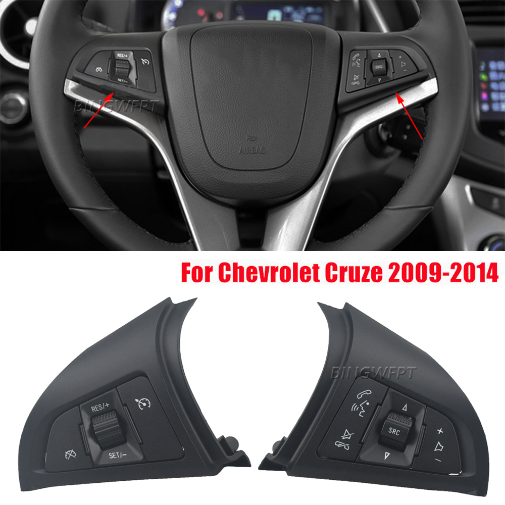 Car Steering Wheel Button Media Phone Bluetooth Volume Switch For Chevrolet Cruze 2009 2010 2011 2012 2013 2014