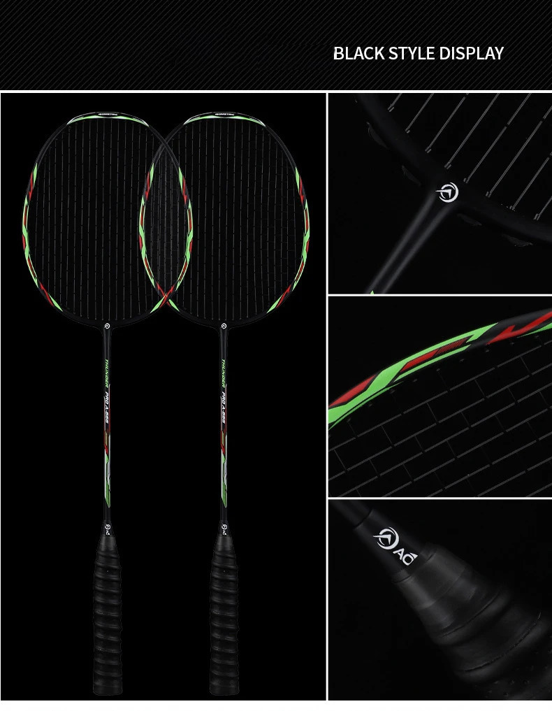 Racchette da badminton Racchetta da badminton Full Carbon Doppia racchetta Set Adulto Durevole Studente 2 Pezzi Maschio e Femmina Ultra Leggero 4u All'ingrosso 231201