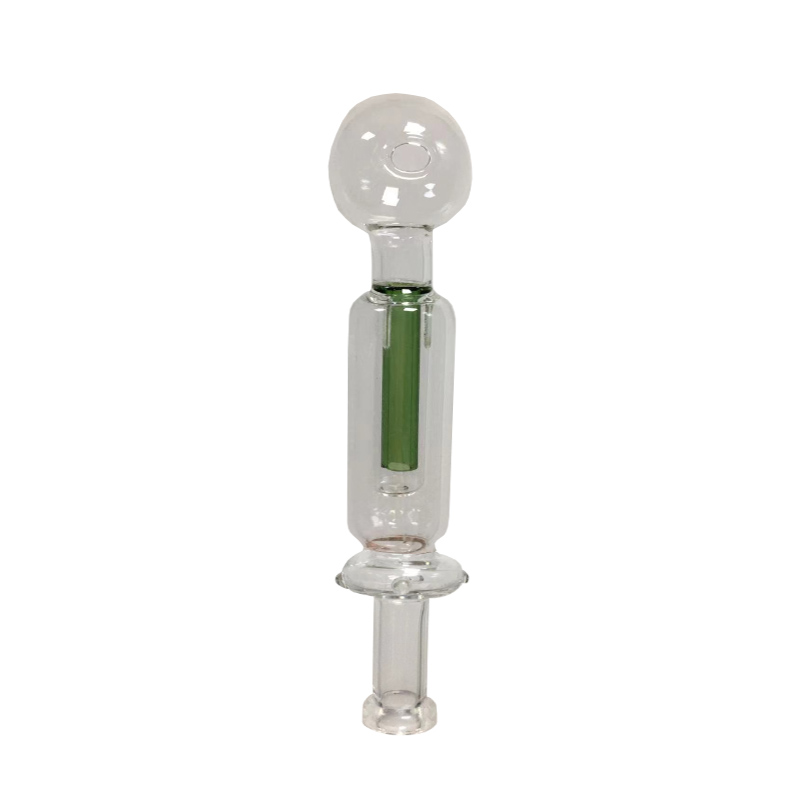 Atacado filtro queimador de óleo cachimbos mini vidro reciclar com tigela de 30mm queimadores retos tubo de mão 6 cores