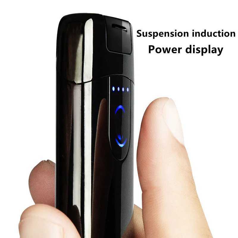 PRIMO New Hover Induction Dual Arc USB Rechargeable Lighter LED Power Display Electronic Pulse Plasma Lighter Men's Gifts