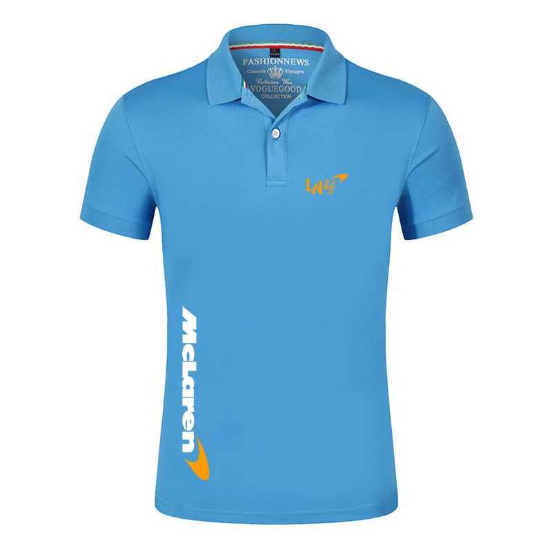 Kbn1 T-shirts pour hommes 2023/2024 Nouveaux polos de l'équipe de course de Formule 1 F1 Mclaren Fans Lando Norris Polos d'été respirants imprimés à manches courtes hauts confortables