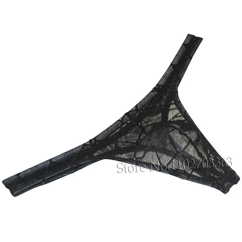 Erkekler Dantel Tangalı Kese T-BACK SHEER THENGS PATHWOR SEKSİ Klasik Tangas Sissy üniform iç çamaşırı G-String