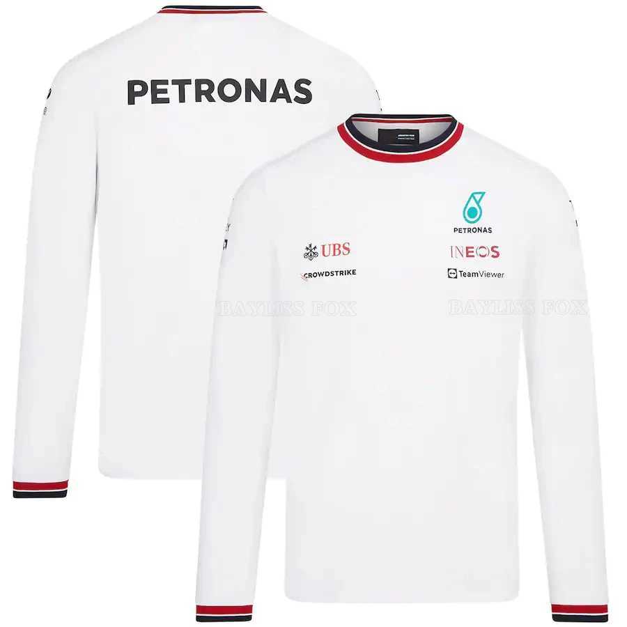 T-shirty mężczyzn 2023/2024 NOWOŚĆ FORMULA ONE Racing Team Petronas Motorsport Summer Szybki sucha oddychanie Jersey Anti-UV nie zanikaj C4PZ