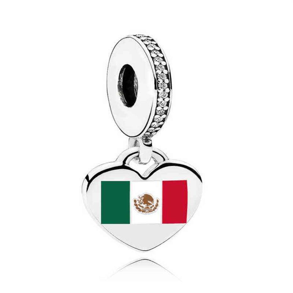 Nouveau 2019 100% 925 argent Sterling mexique pendentif balancent charme Fit bricolage femmes Europe Original Bracelet mode bijoux cadeau AA220315334j