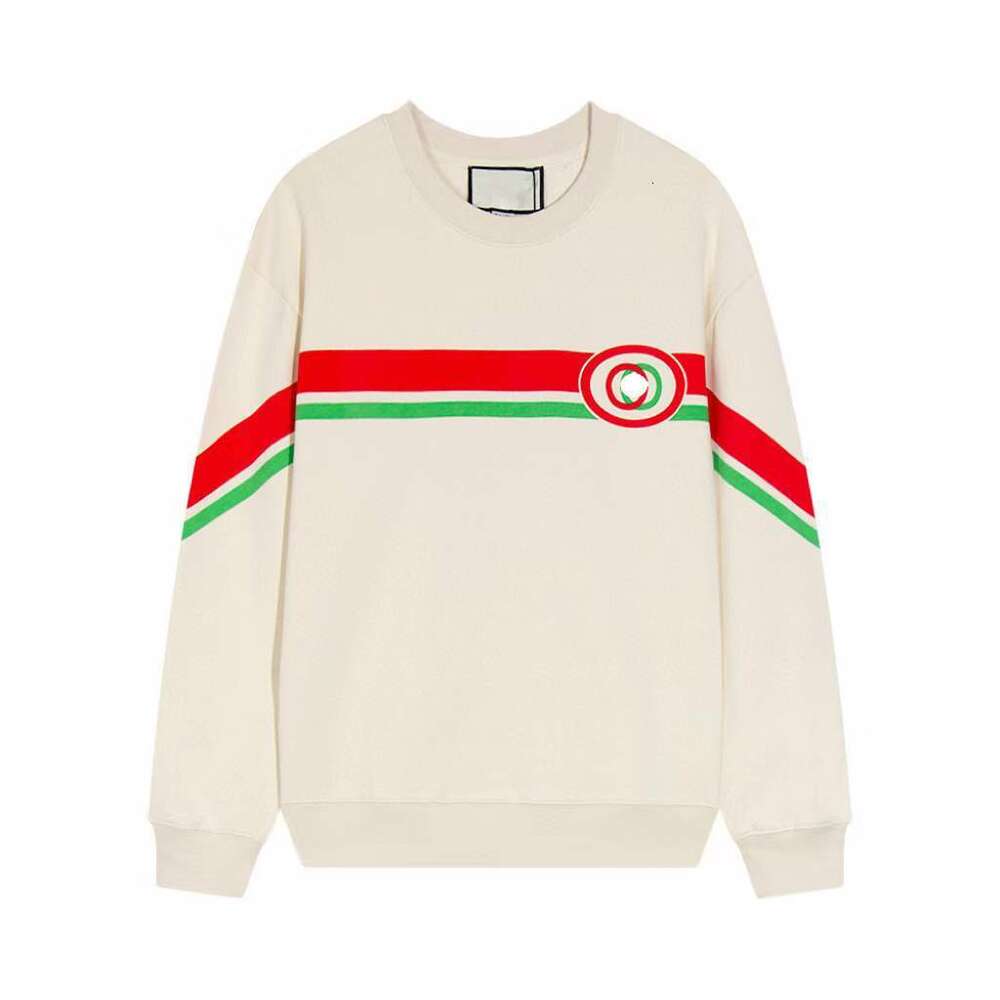 Verified version Correct version G Family 2022 Autumn new fashion brand sweater Men's stripe long sleeve loose cotton counter quality