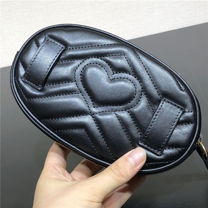 2019 Bumbag Crossbody Schoudertas Hailbakken Temperament Bumbag Cross Fanny Pack Bum Taille Tassen Echte lederen koppeling Wallet284E