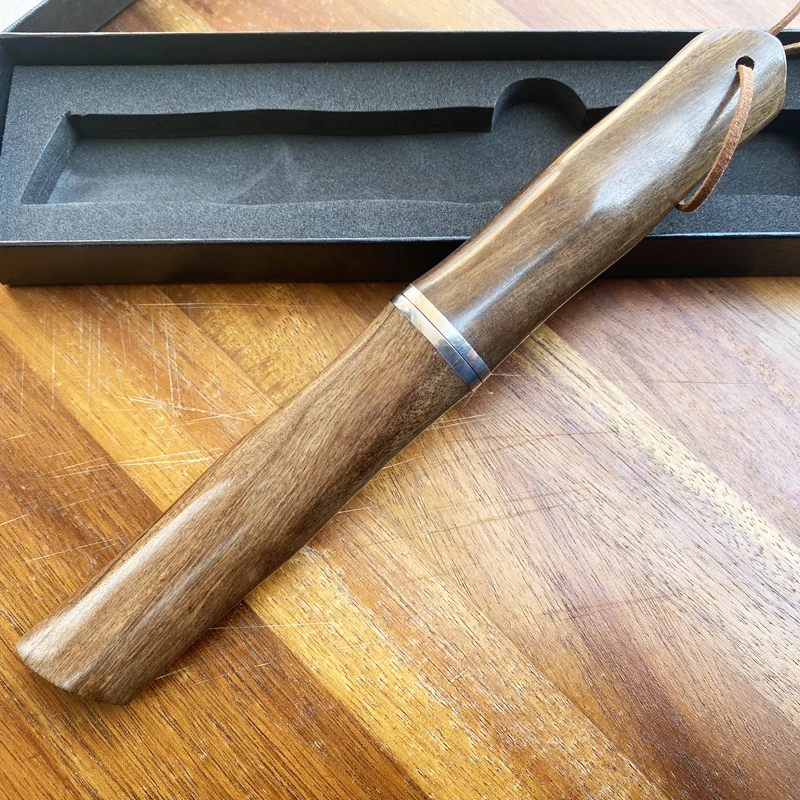 Lame Tanto en acier damas VG10, manche en bois, Joint en bambou, couteau tactique de Style japonais, outil EDC de survie, cadeau de noël