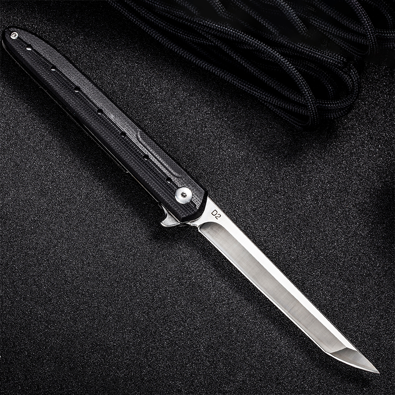 Folding Knife Outdoor Portable Self-Defense Outdoor Knife Knife High Hardness Survival Sharp Lätt att bära utsökt utförande