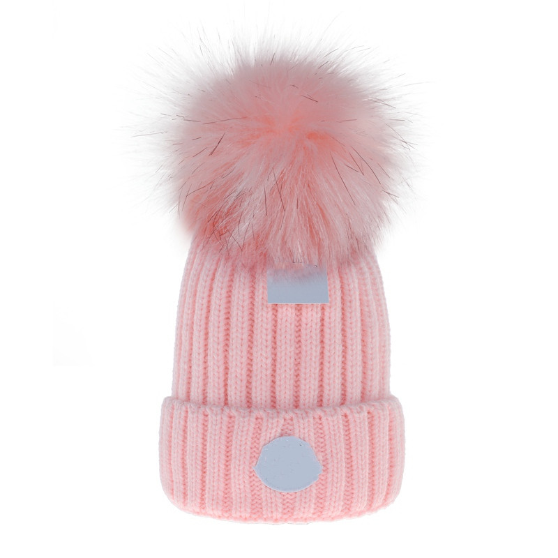 Beanie Cap Herr Designer Bucket Hats New Fashion Women Warm Winter Beanie Large Faux Fur Pom Poms Bobble Hat Outdoor M-2 Gift 55kV