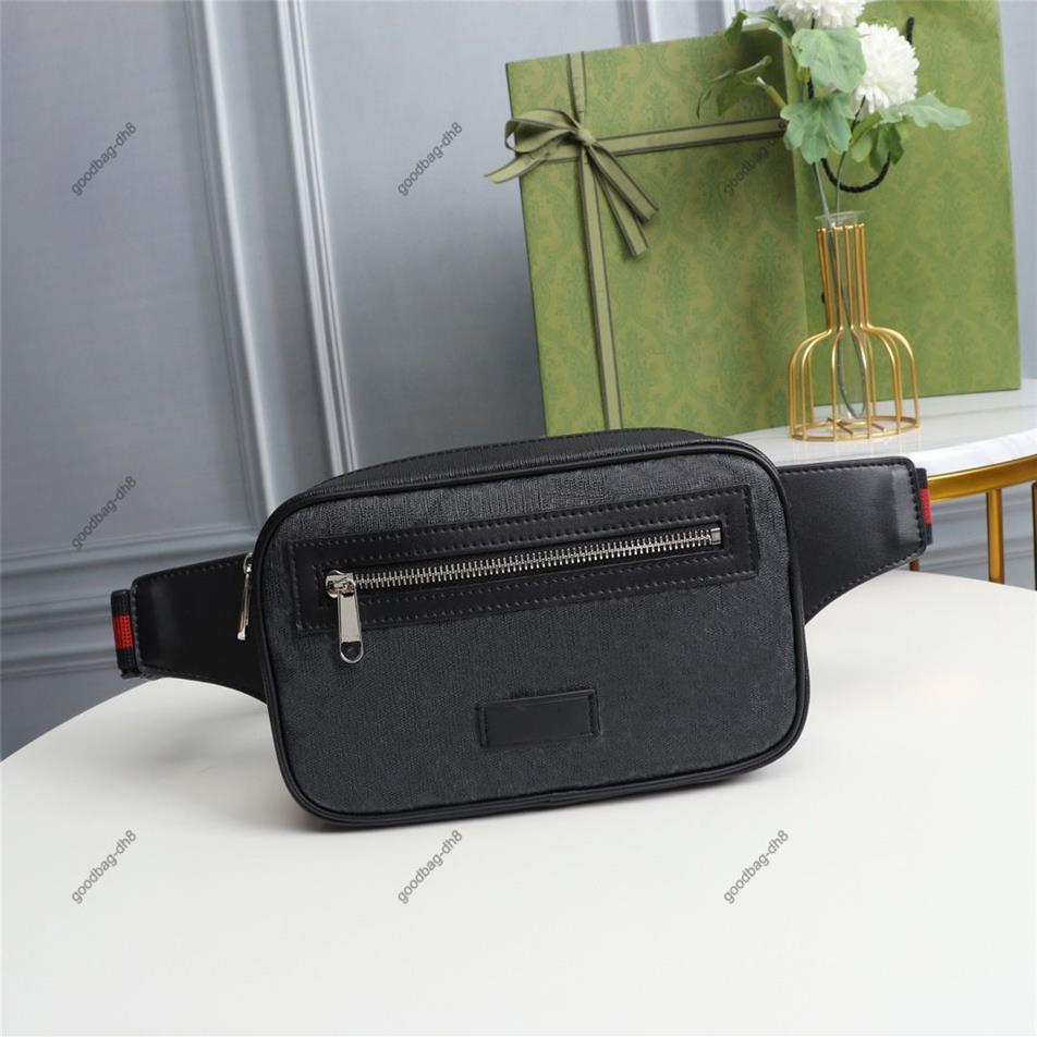 Men Women Hoge kwaliteit Taille Tassen Canvas Leer Sportloper Fanny Pack Belly Taille Taille Fitness Running Back Back Grid Bag222Y