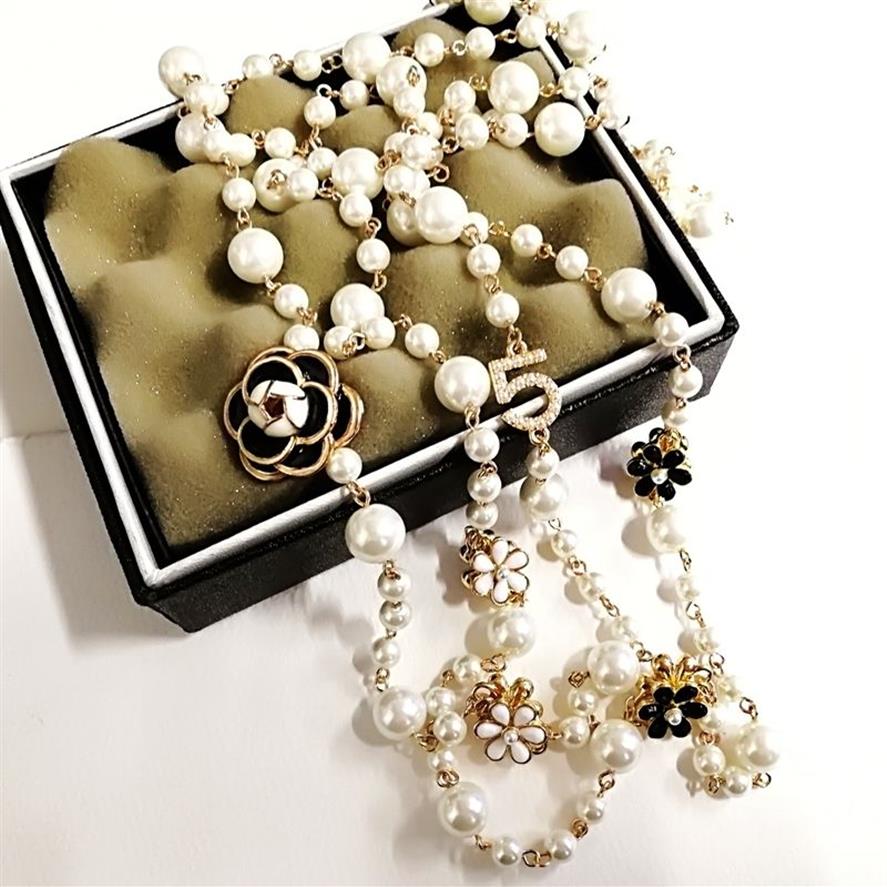 Mimiyagu-collar largo de perlas de imitación para mujer, colgante de doble capa, cadena para suéter, joyería de fiesta 220727218R