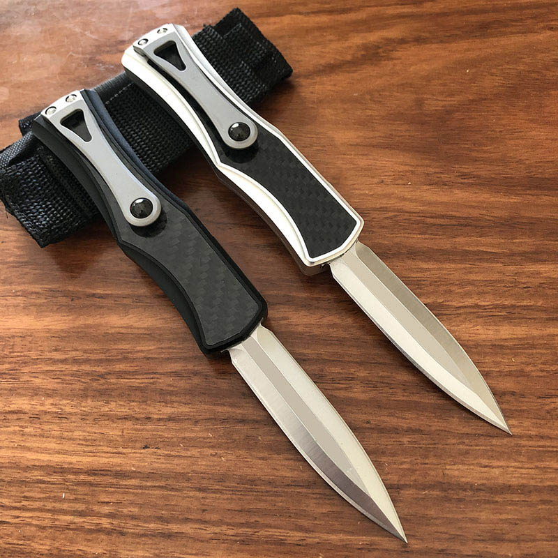 US Italian Style Goddess D2 Blade Angela Automatic Pocket Knife Outdoor Jungle Adventure Camping Self Defense Hunting UT85 UT88 3400 5370 9400 Auto Tactical Knives