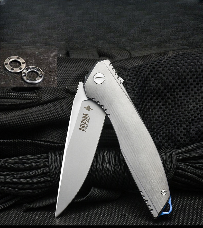 Hohe Härte Klappmesser Outdoor tragbare Selbstverteidigung Outdoor Messer Messer scharf hohe Härte Überleben scharfes leicht zu tragendes Werkzeug