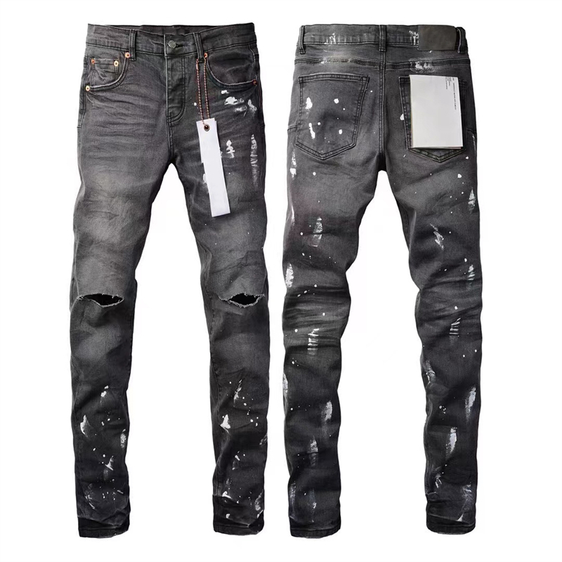 Mens Designer Men Black Pants High-end Quality Straight Design Retro Streetwear Casual Sweatpants Designers Purple Jeans Joggers Pant 28-40