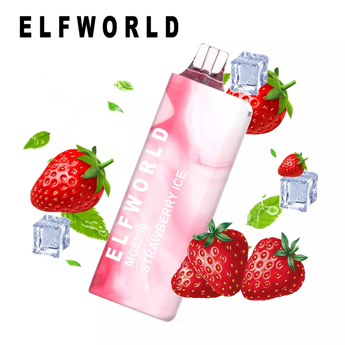 Elfworld 2023 Le plus récent Mc 8500 Puffs Vape jetable Multi-Fruit Saveur Mesh Coil Pen Kit 600mAh Ecig Vaporisateur Pod Vape