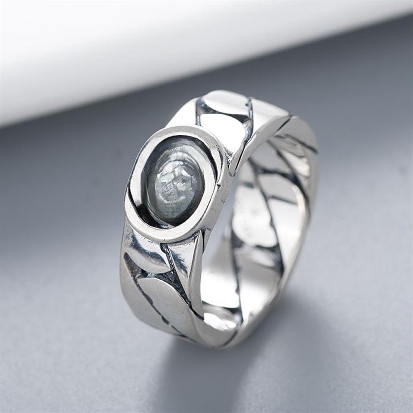 Nya kärleksringar designer smycken mode randig bokstav universal 925 silverpläterad retro rostfritt stål ring parti engagemang val224n