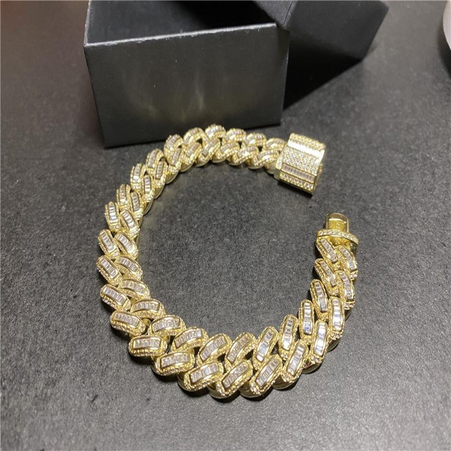 Mode ny design kuba halsband högkvalitativa smycken hiphop stil mans diamanter kedja225h