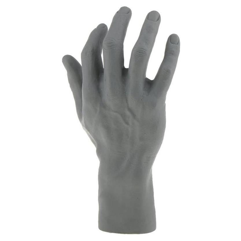 Smyckespåsar Väskor Male Mannequin Höger hand för armband Watch Glove Ring Display Model Props260U