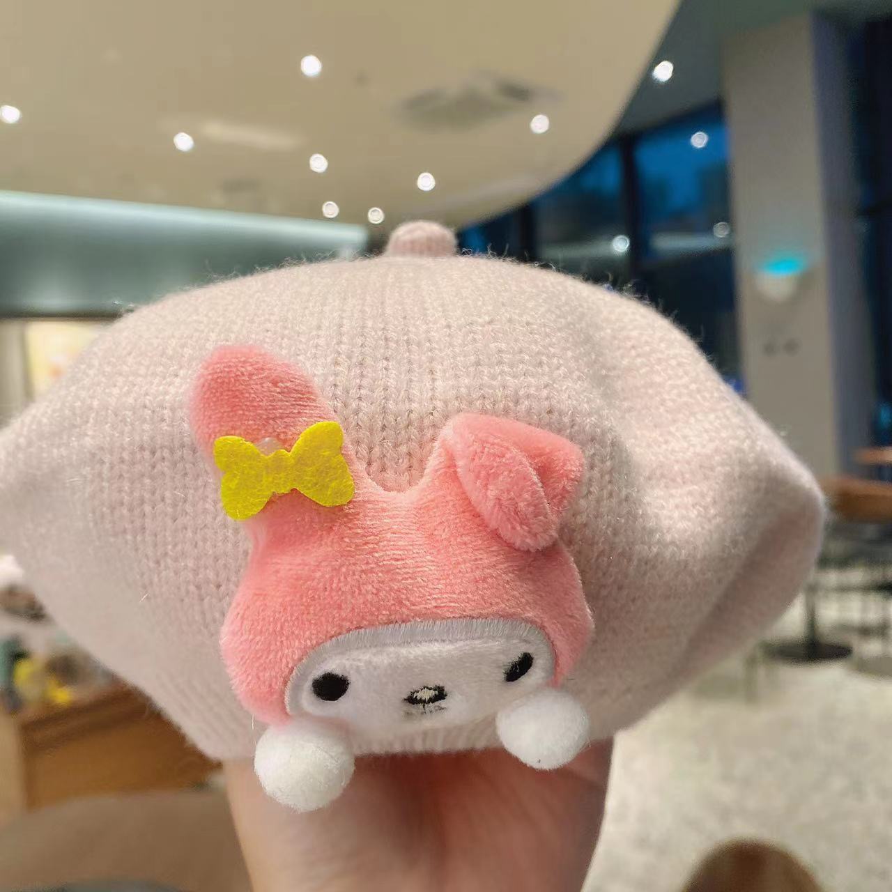 Anime Beanie Leuke Kawaii Beanie Gebreide Hoeden, grappige pluche Hoed Winter cartoon beer Skiën Slouchy Warme Muts voor kind zx0023