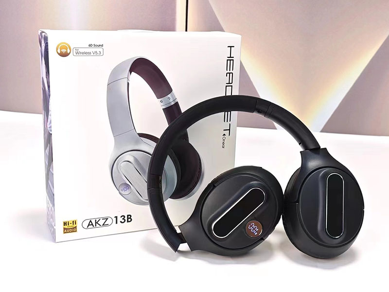 AKZ 13B – écouteurs sans fil, affichage LED, bandeau sonore HiFi, casque de Sport, nouveauté 2024