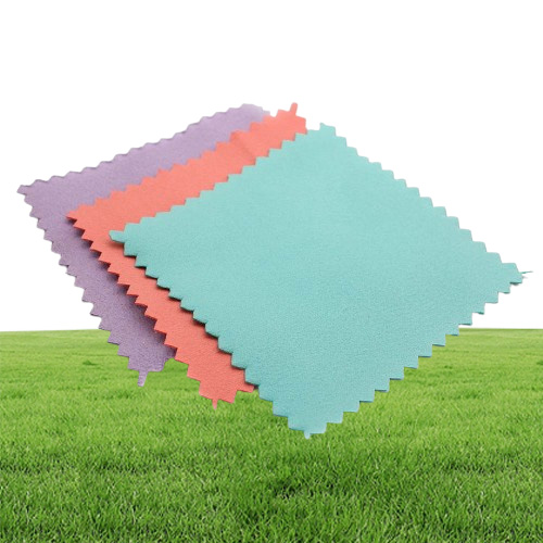 8080mm velvet sliver cleaning cleaner cloth blue red purple color polishing cloth jewelry accessories cleaning tool who7580161