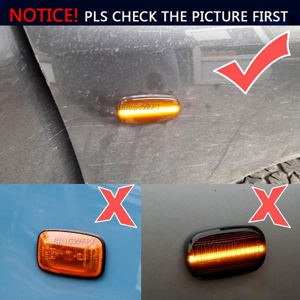 LED Side Marker Light Turn Signal Lamp For Toyota Land Cruiser Prius Kluger Wish Altezza Crown Lexus IS200 / IS300 LS430