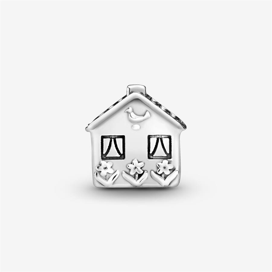 Sweet Home 100% 925 Sterling Silver Little House Charms Fit Original European Charm Armband Fashion Jewelry Accessories for Women176o