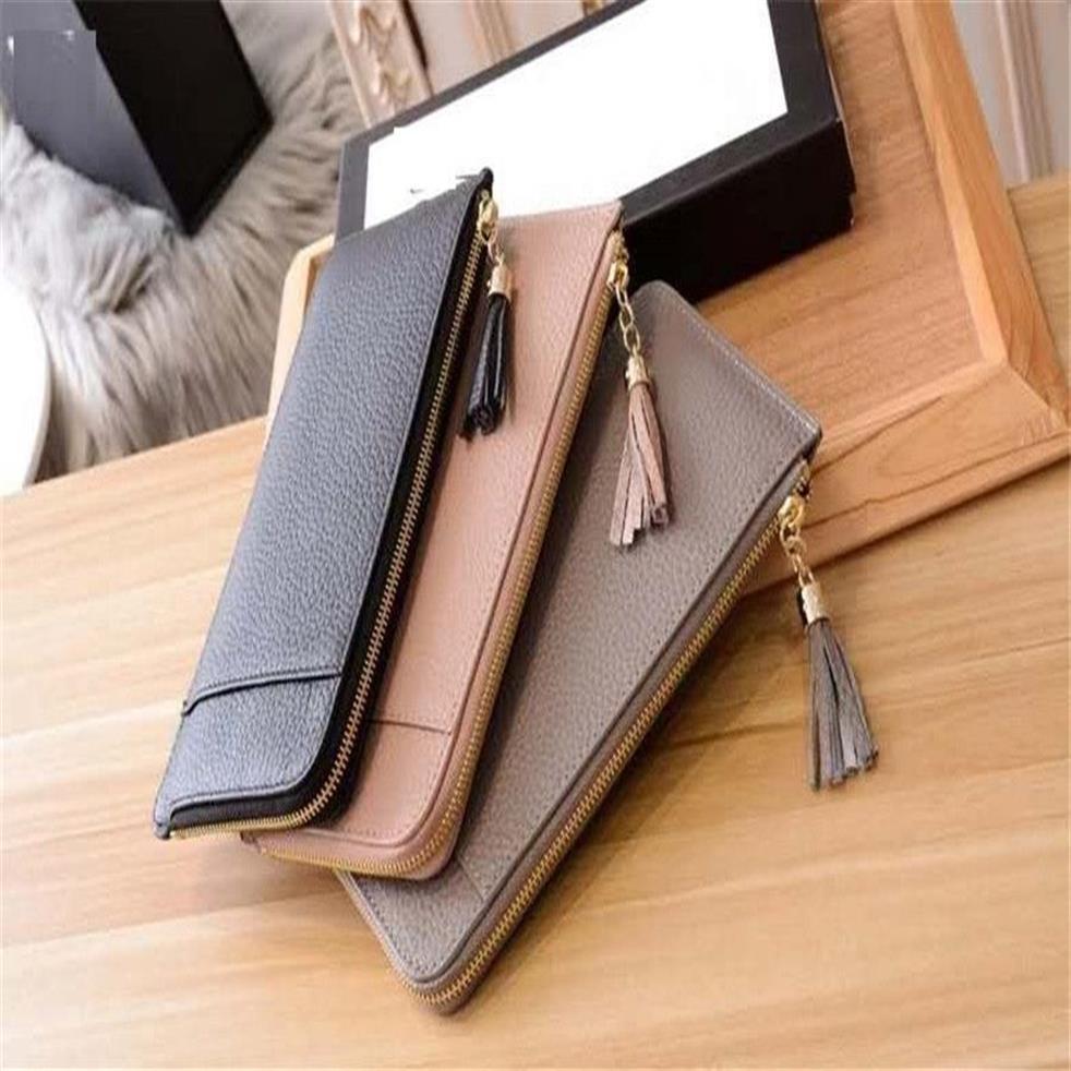 Portafogli designer Womens Thopent di carte di alta qualità Women Wallets Telefono Organizzare borse cellulari a strisce vera in pelle HASP 212671