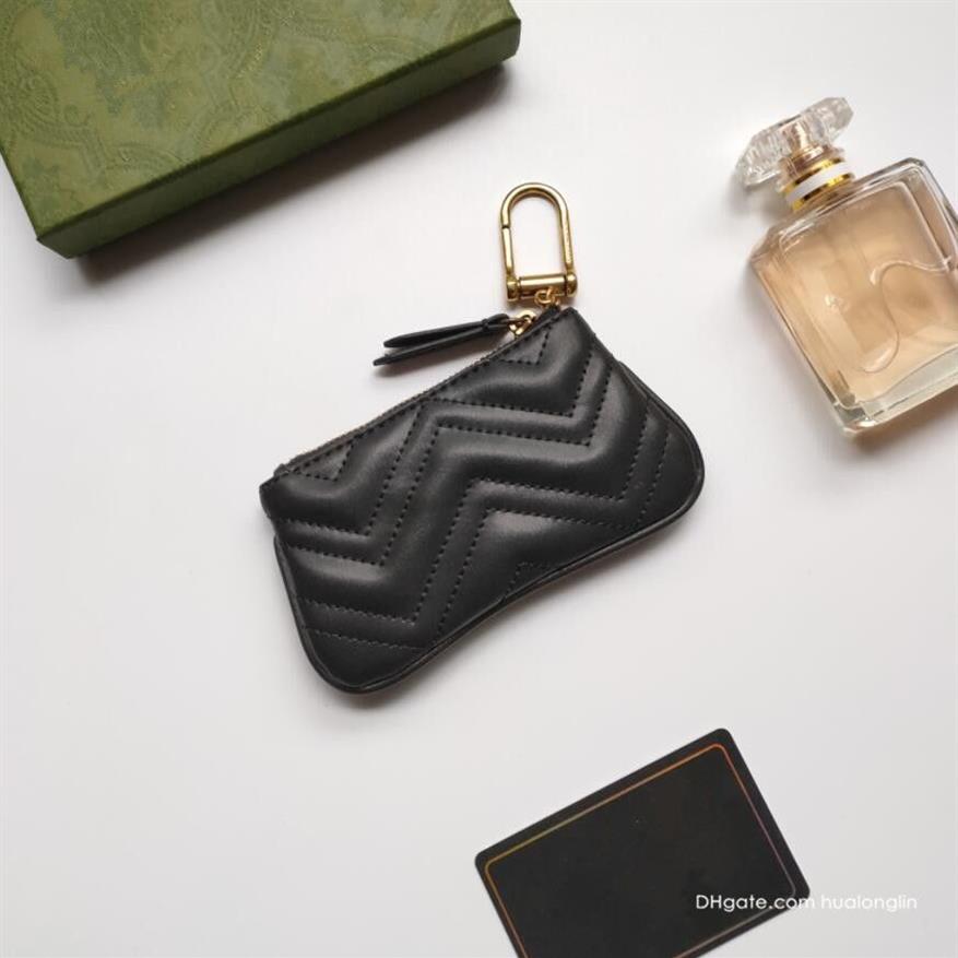 Designer plånböcker kvinna kontanthållare nycklar myntväska väska äkta läder originallåda kvinnor damer hela mode259b