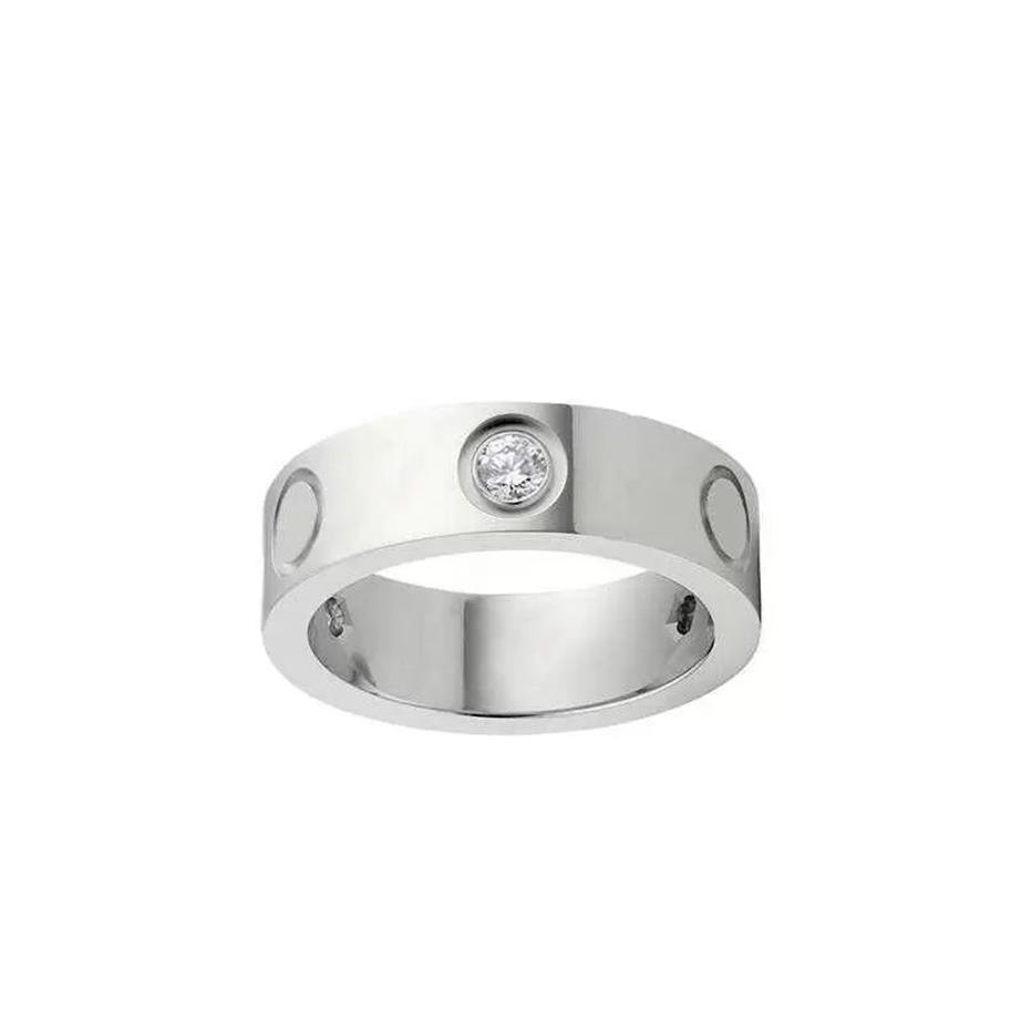 Bandringen designer ring sieraden roségoud sterling zilver titanium stalen diamanten ringen unieke belofte voor heren dames tienermeisjes c261b