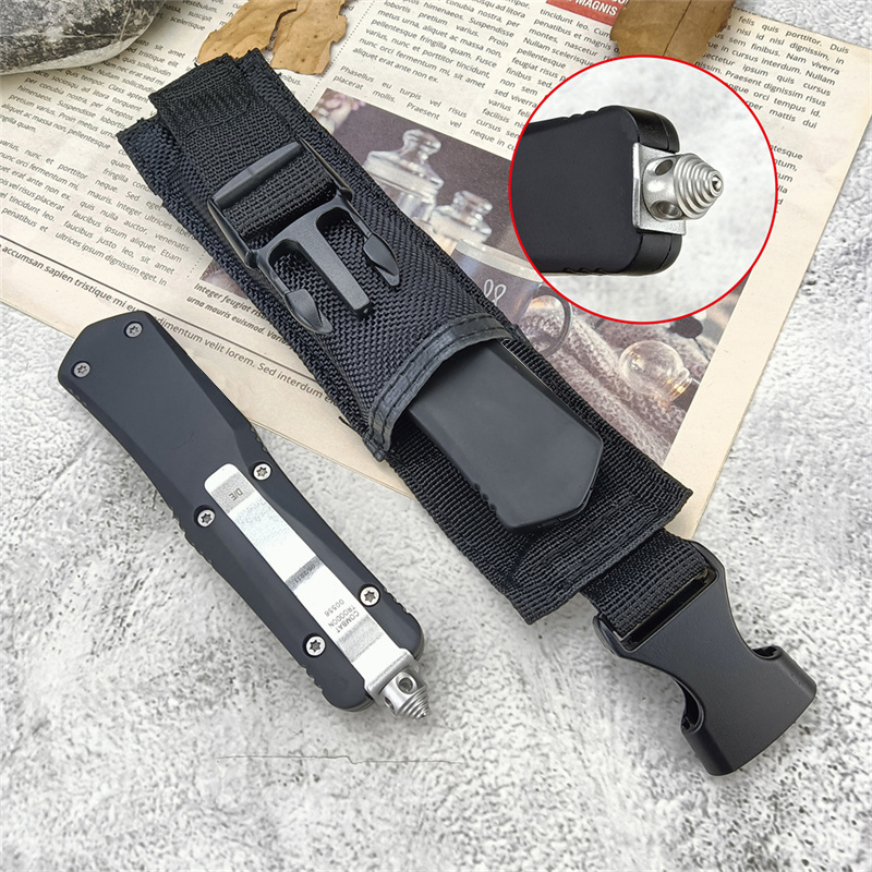 A07 Double Action Automatic Knife 3.5''440C Blade Zinc Alloy Handle AUTO Hunting Knives Outdoor Camping Hiking Self-defense Survival Tools 3300 C07 3200 533 9000