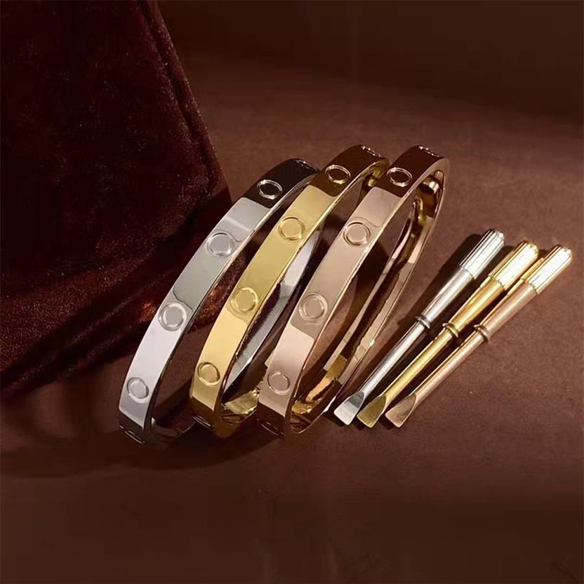 Classic bangle Couple MOVE BRACELET Fashion Unisex Screwdriver Bracelet High Quality 316L Stainless Steel Designer Jewelry2210