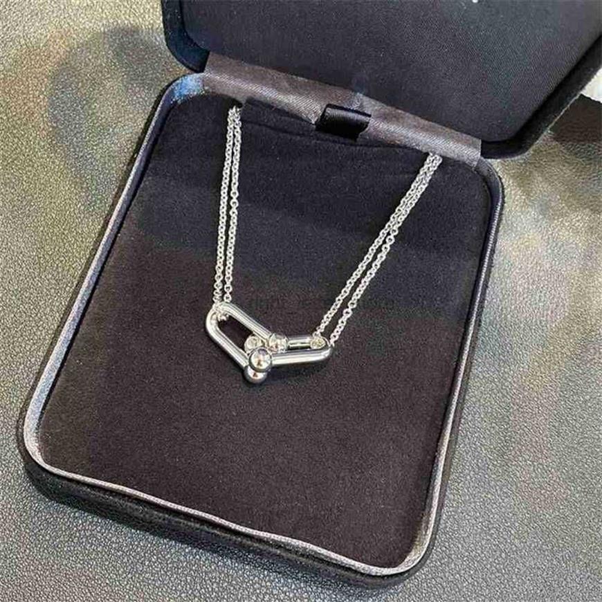 Pendentif Colliers Collier pour femmes Collares Para Mujer Collier Femme tour de cou Prata 925 Original en argent Sterling Hardwear Collane 2560