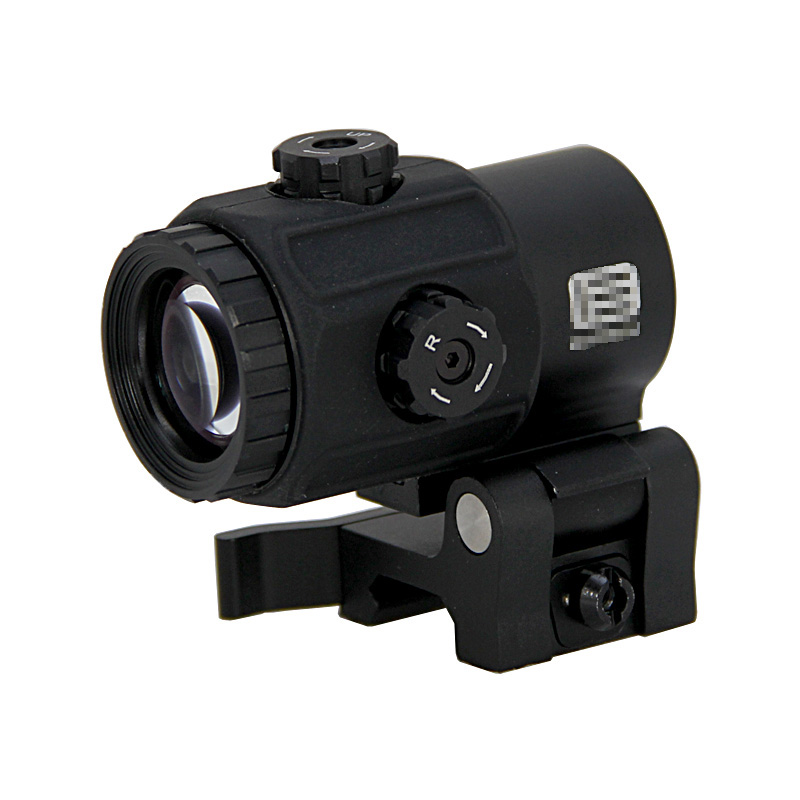Taktisk G43 3X Magnifier Scope Sight with Switch to Side STS Snabbt löstagbart fäste för jaktgevär Airsoft 20mm Weaver och 1913 Rail