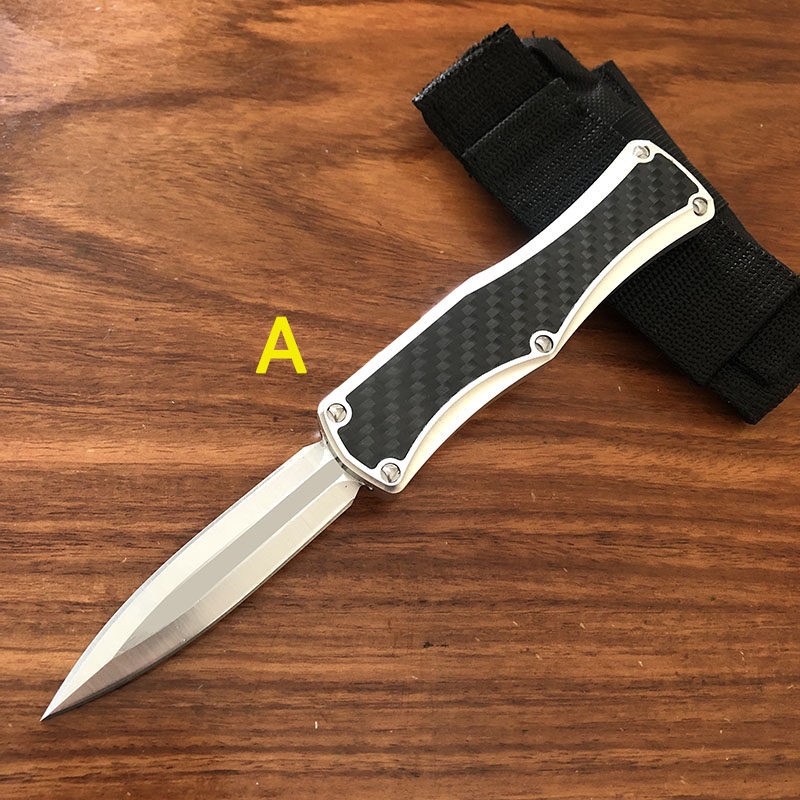 US Italian Style Goddess D2 Blade Angela Automatic Pocket Knife Outdoor Jungle Adventure Camping Self Defense Hunting UT85 UT88 3400 5370 9400 Auto Tactical Knives