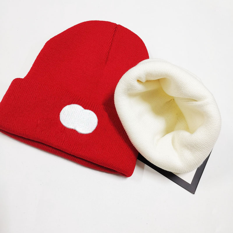 Gorro quente gorro designer gorro cabido chapéus de inverno chapéu de natal chapéu de balde chapéu de malha primavera crânio bonés chapéu de lã para homens e mulheres chapéu vermelho bonés cinza