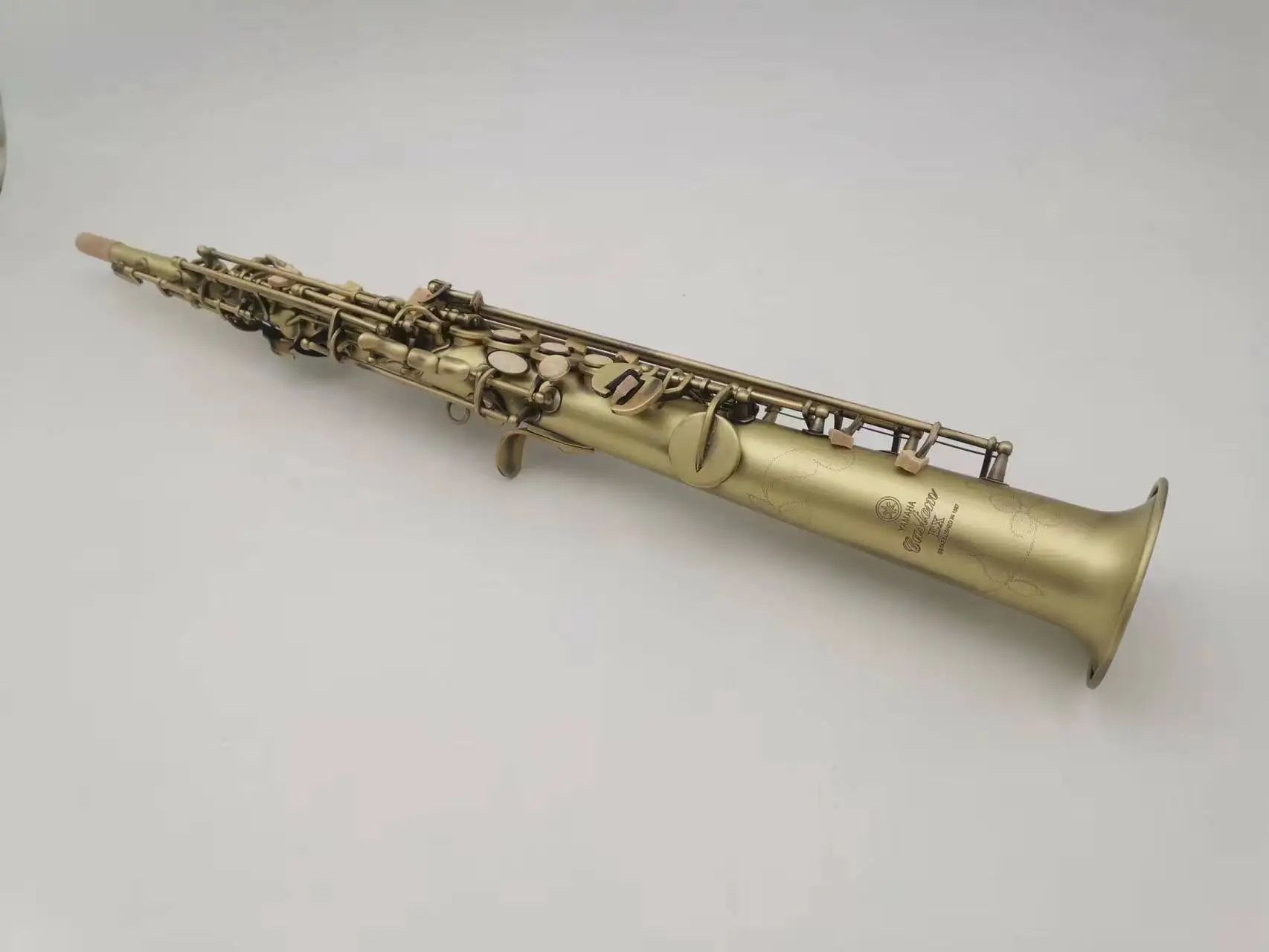 Popular saxofone soprano 875ex bb retro sax antigo instrumento musical de cobre alta qualidade com caso todos os acessórios