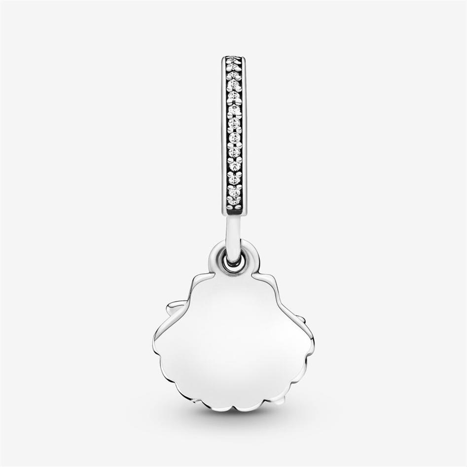 100 % 925er Sterlingsilber, Seestern und Muschel, baumelnde Charms, passend für originale europäische Charm-Armbänder, modische Damen-Hochzeitsschmuck253n