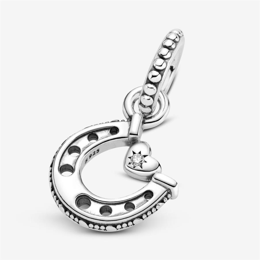 New Arrival 100% 925 Sterling Silver Good Luck Horseshoe Dangle Charm Fit Original European Charm Bracelet Fashion Jewelry Sh193H