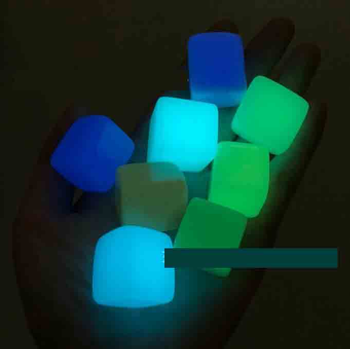 Latest Ice Cube Luminous Crystal Stone Square Choose Stick Glowing In Dark Night Lights Festival Christmas Bar Wine